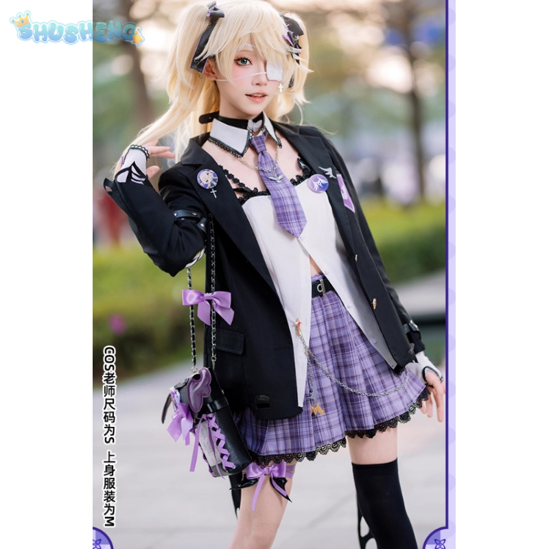 Party Games Shop - Fischl-Disfraz de Cosplay Genshin Impact Mace