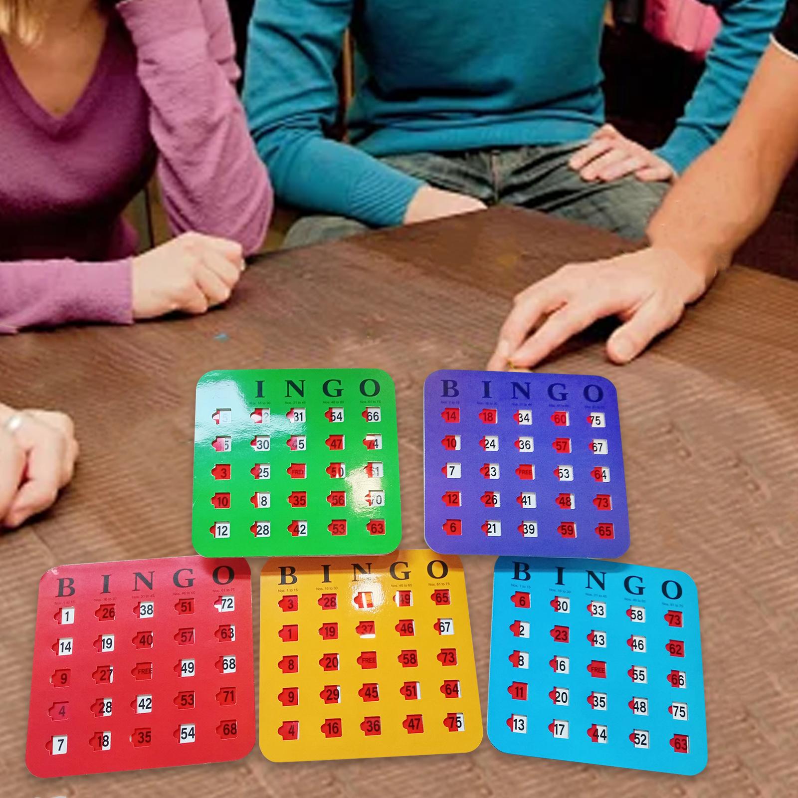 Party Games Group For Adults - 5 piezas de cartón de bingo