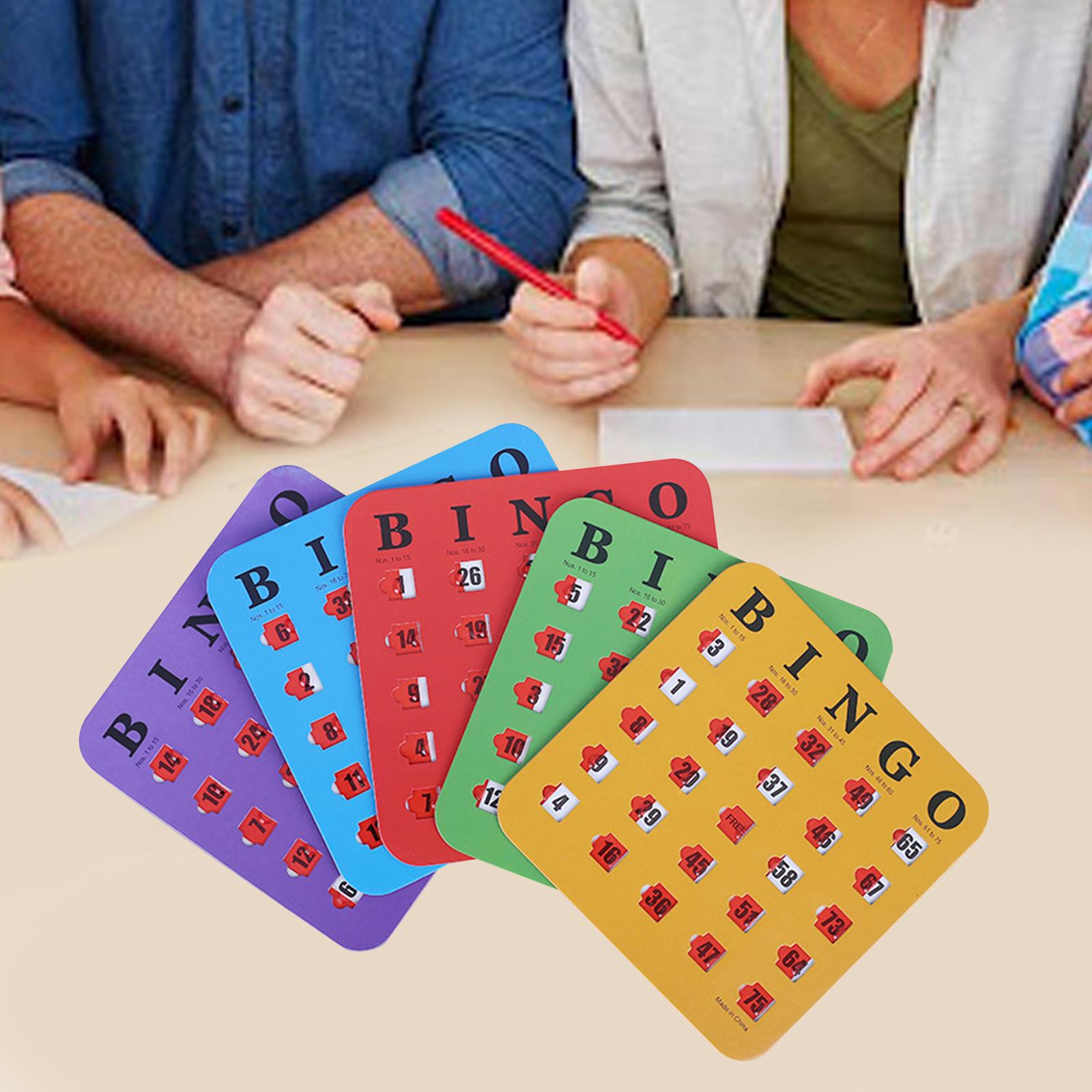 Party Games Group For Adults - 5 piezas de cartón de bingo