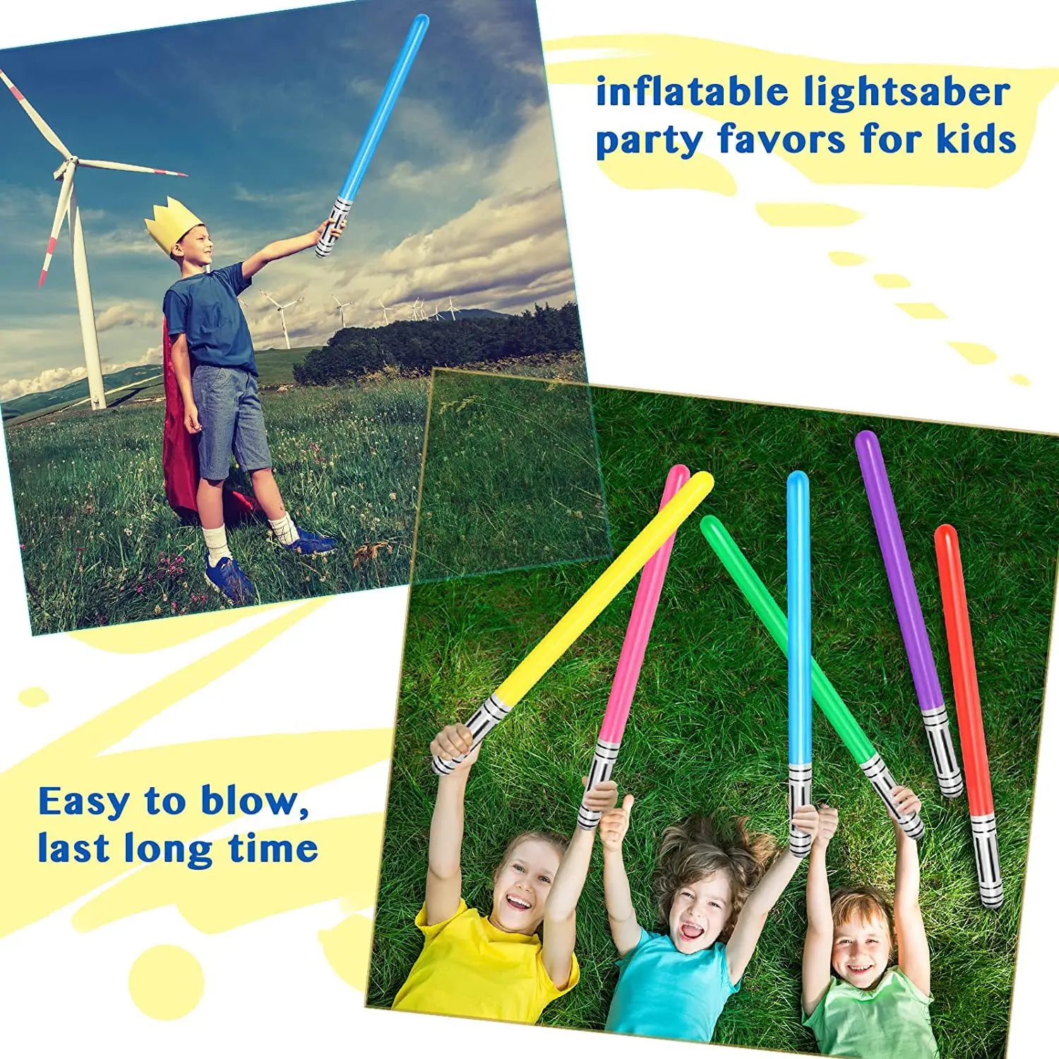 Sable de luz inflable Kawaii d - Party Games Kids Outdoor reseña y precio