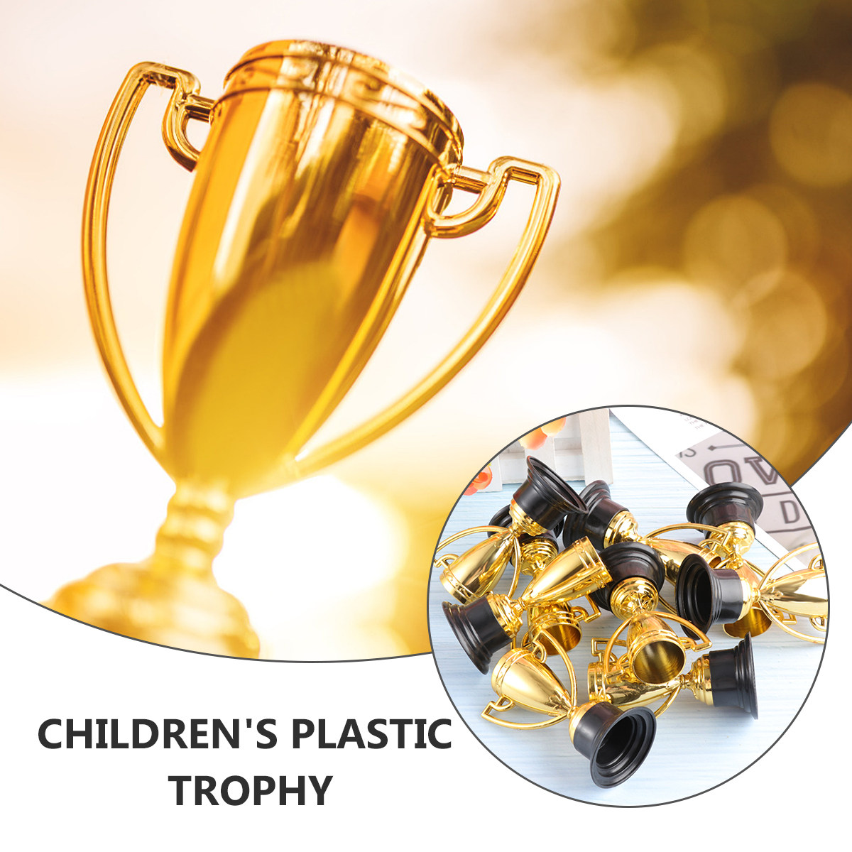 12 trofeos de plástico, mini c - Party Games Mini reseña y precio