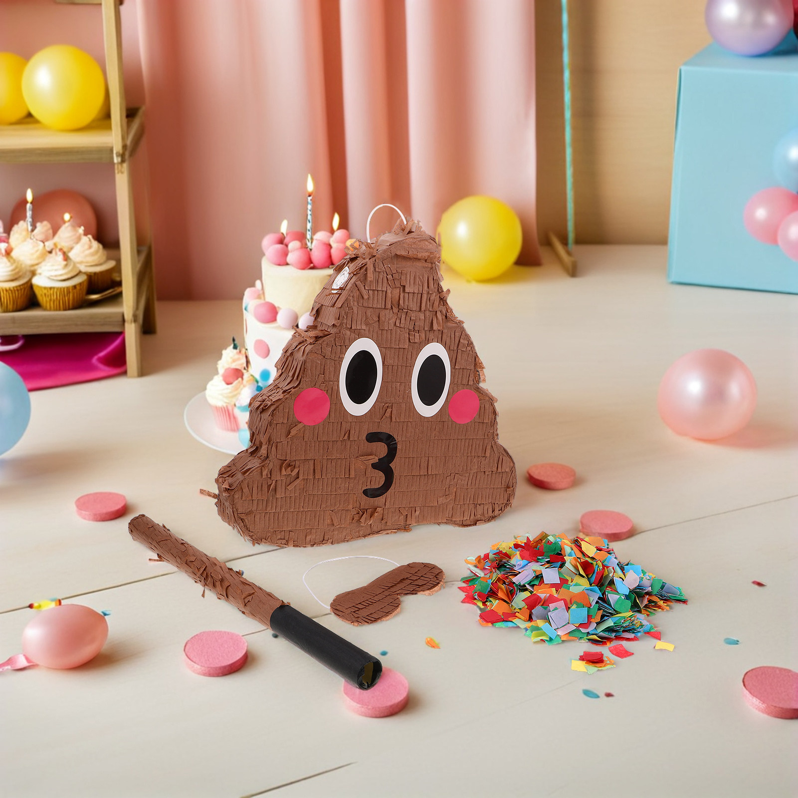 1 Juego de Piñata Temática de  - Party Games Easy Kids reseña y precio