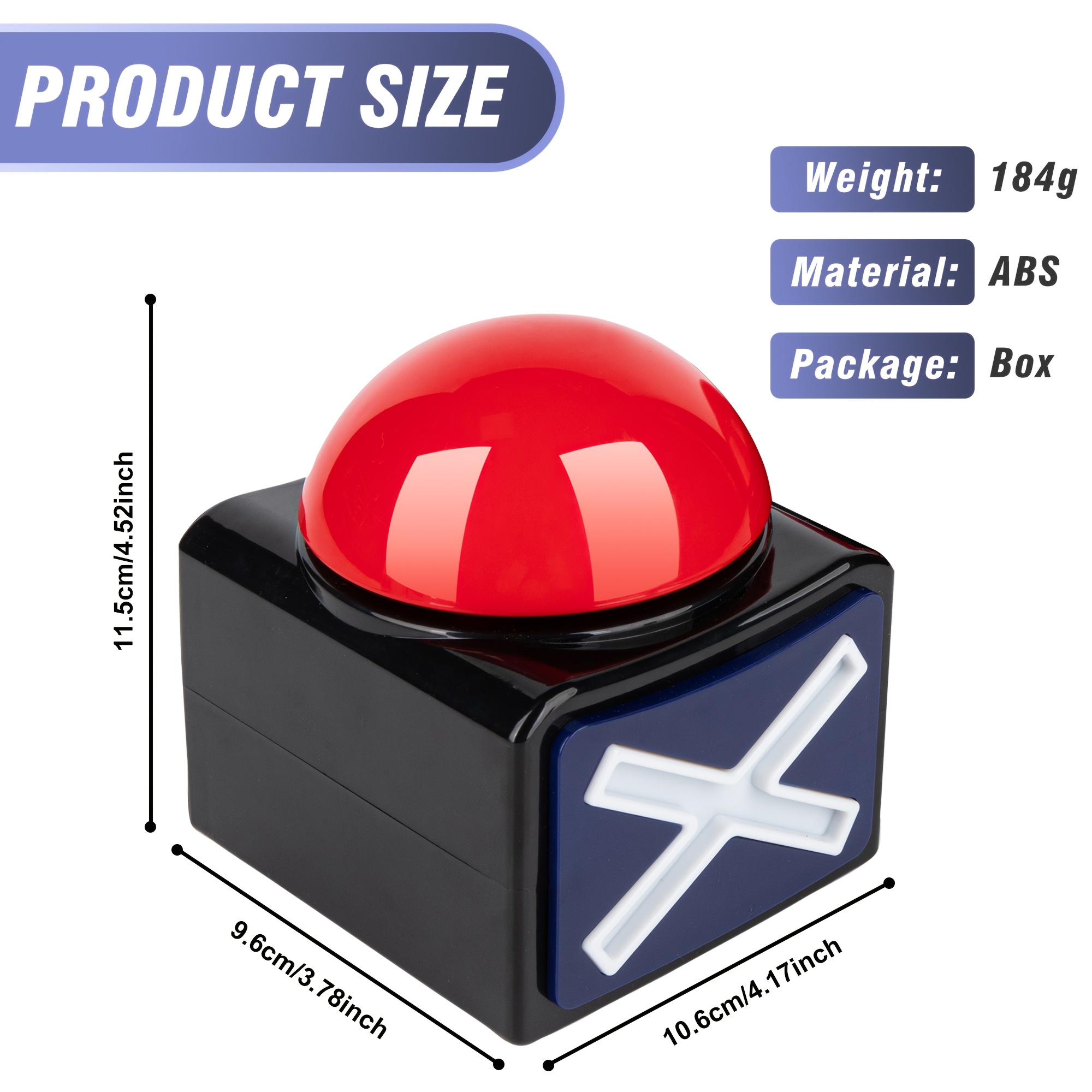 Timbre Luminoso Rojo y Negro c - Party Games Night reseña y precio