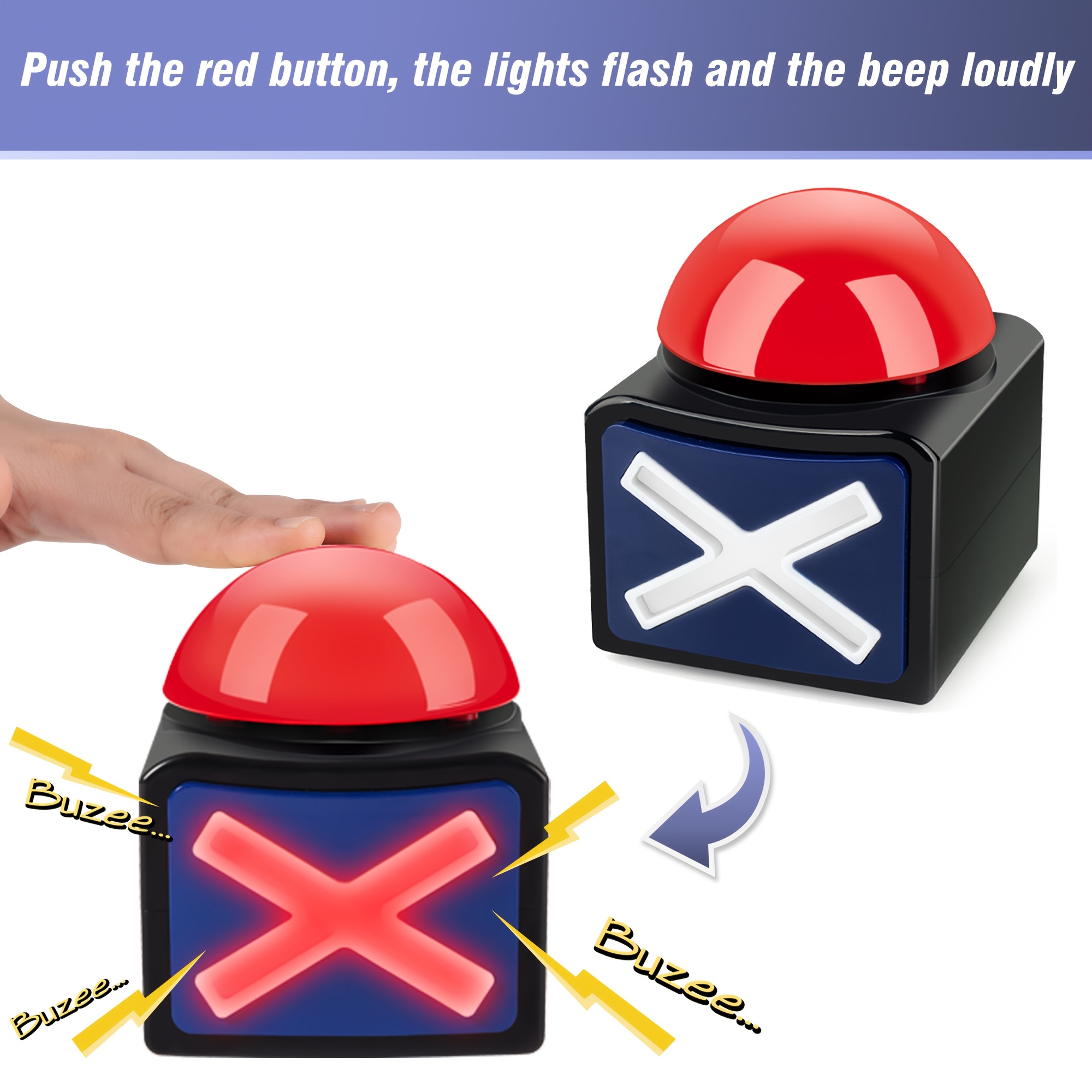 Timbre Luminoso Rojo y Negro c - Party Games Night reseña y precio