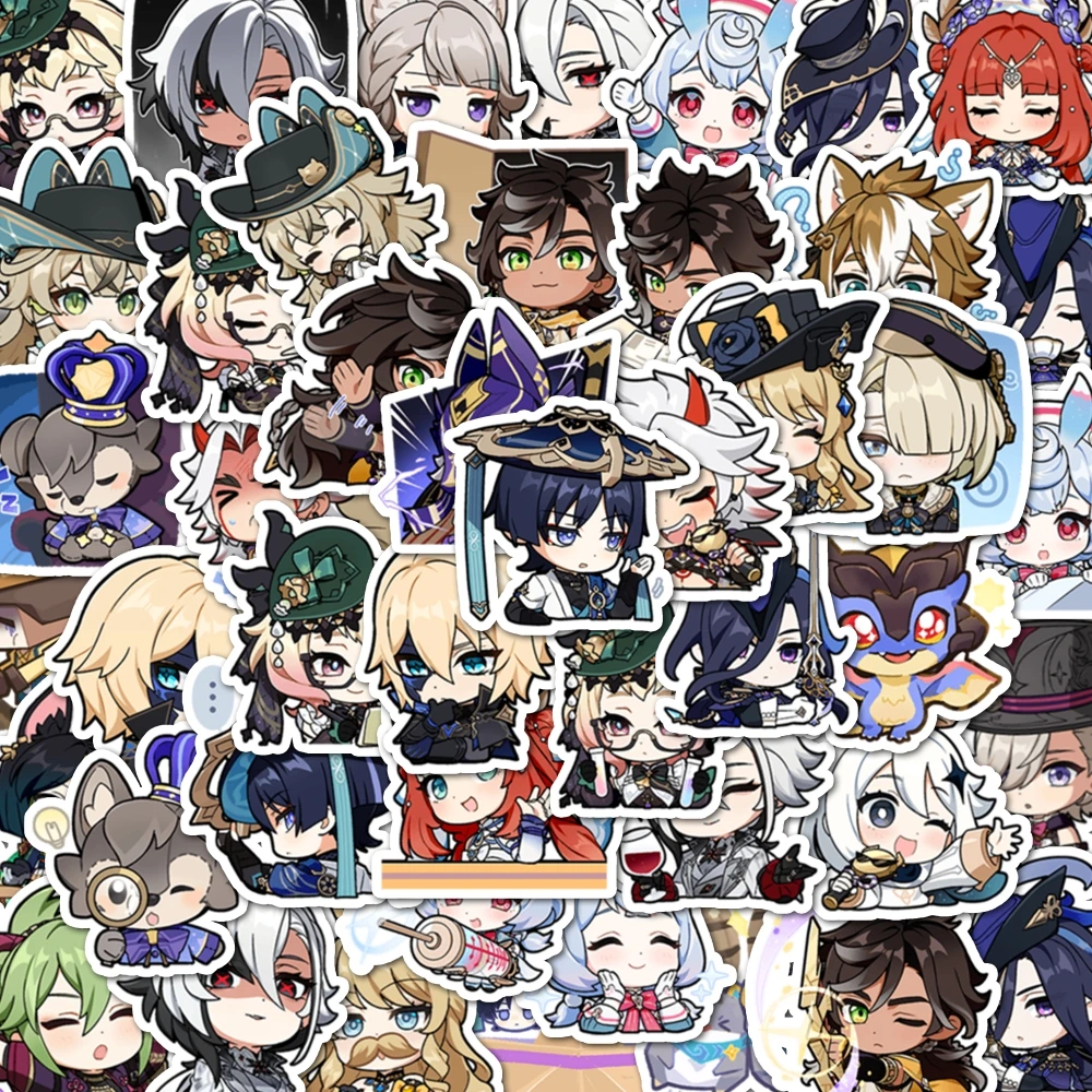 48 pegatinas de impacto Genshi - Party Games Console reseña y precio
