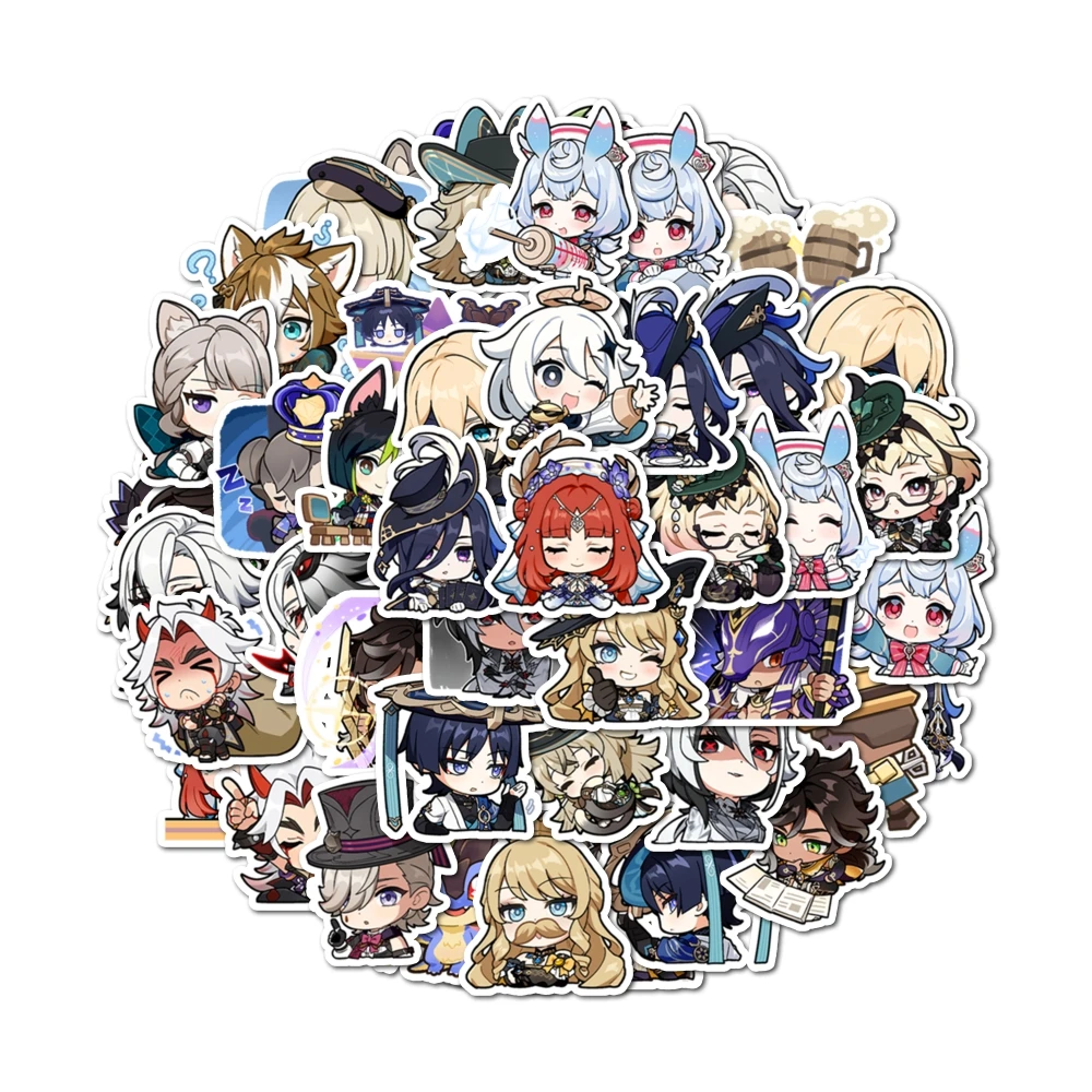 48 pegatinas de impacto Genshi - Party Games Console reseña y precio
