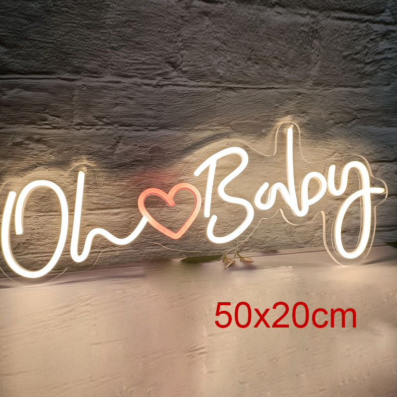 Oh Baby-letrero de neón con fo - Party Games Shop reseña y precio