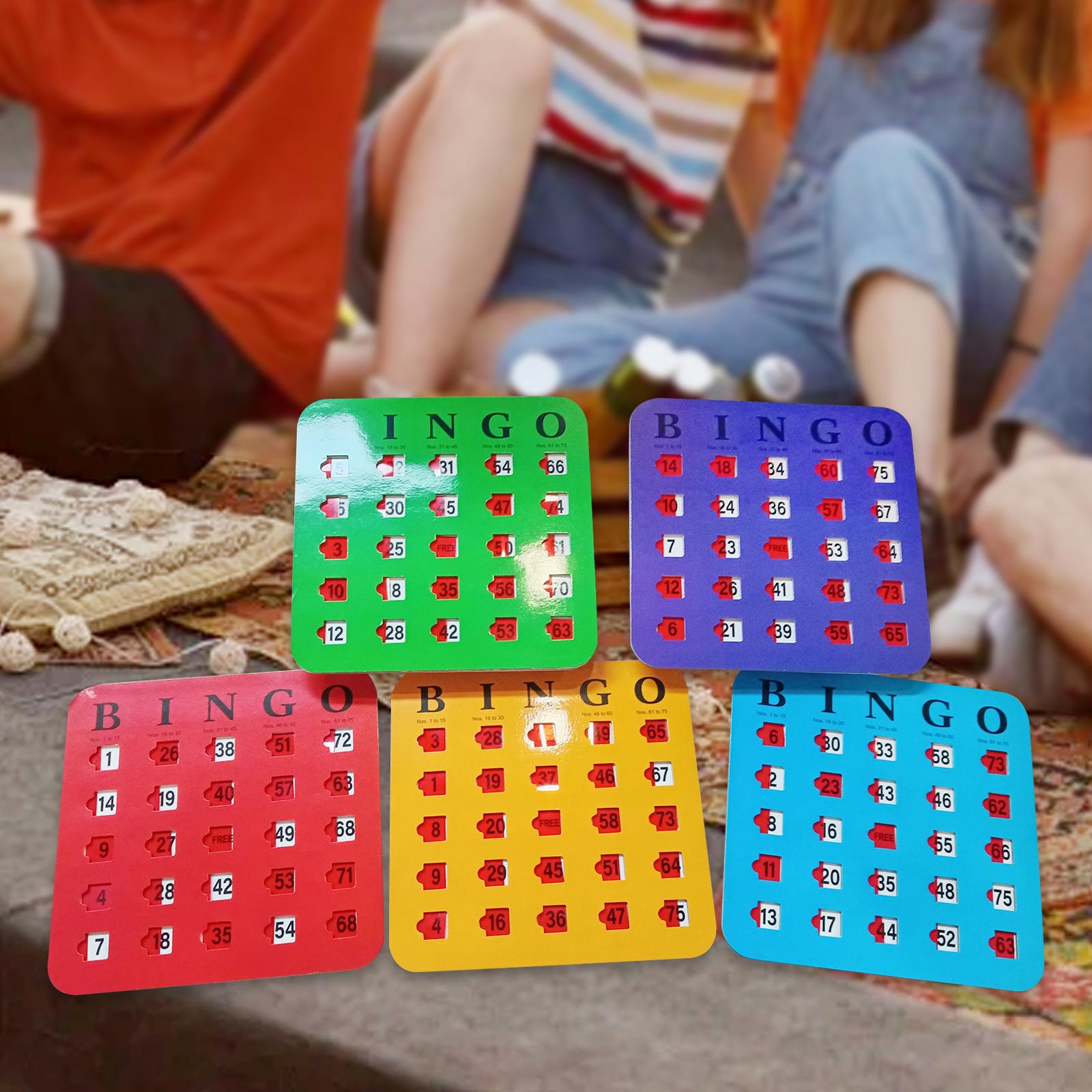 5 piezas de cartón de bingo co - Party Games Group For Adults reseña y precio