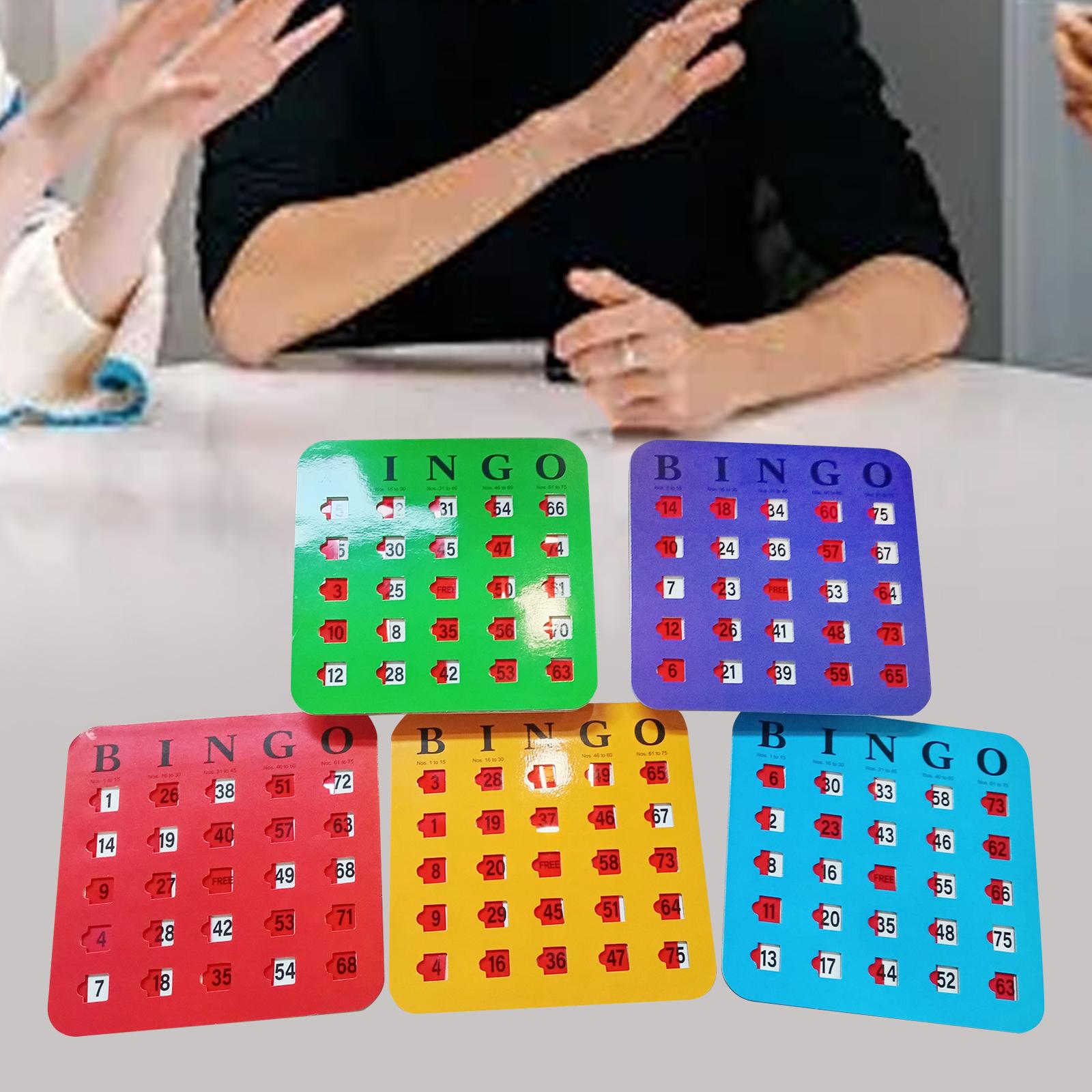 5 piezas de cartón de bingo co - Party Games Group For Adults reseña y precio